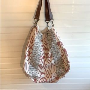 Rosanna Canvas Double Handle Boat Purse Large!